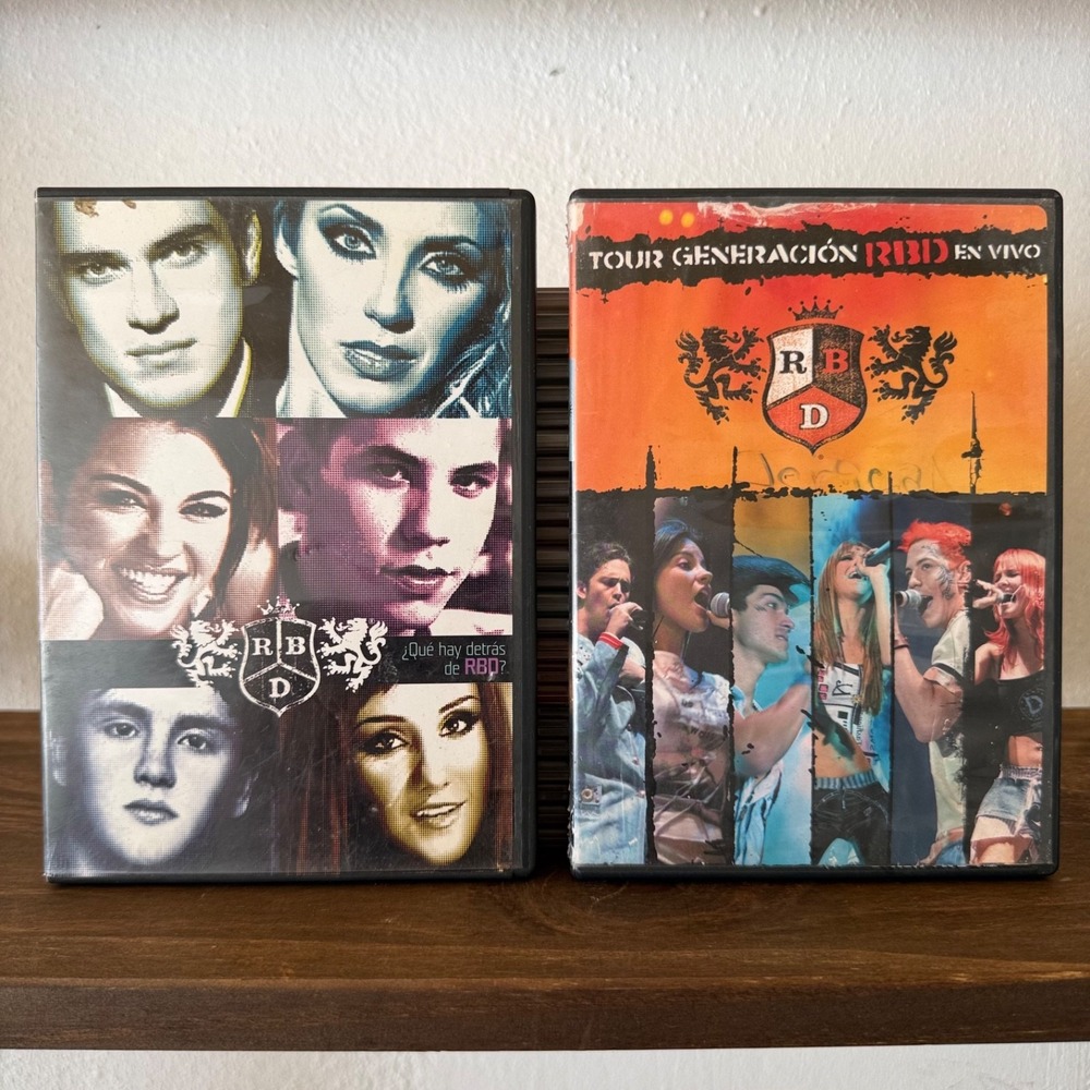 RBD DVD Bundle Tour Generacion En Vivo + Que Hay Detras De RBD Rebelde